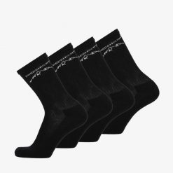 Skarpety sportowe Swedemount Sport Socks 4-Pack szybkoschnące. Czarne obuwie sportowe damskie SWEDEMOUNT, z tkaniny, bez zapięcia, na fitness i siłownię. Za 59.99 zł.