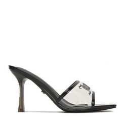 Klapki Juicy Couture. Klapki damskie Juicy Couture, bez wzorów, bez obcasa, bez zapięcia. Za 249.99 zł.