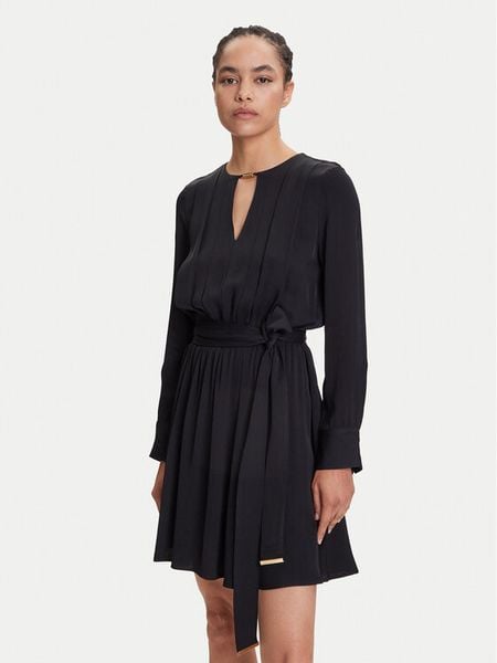 Marciano Guess Sukienka koktajlowa 5YGK33 7356A Czarny Regular Fit. Czarne sukienki damskie Marciano Guess, z aplikacjami, z wiskozy, wizytowe, bez ramiączek. Za 579.00 zł.