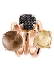 Les Petites Précieuses Pozłacane pierścionki (3 szt.) z kamieniami szlachetnymi rozmiar: 54. Czarne pierścionki damskie Les Petites Précieuses, z cyrkonią, pozłacane. Za 630.99 zł.