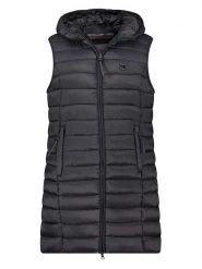 Geographical Norway Kamizelka pikowana "Vatikotal" w kolorze czarnym rozmiar: L. Czarne kamizelki damskie Geographical Norway, l, bez wzorów, bez kaptura. Za 191.42 zł.
