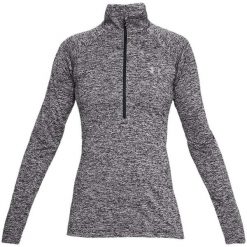 Bluza fitness damska Under Armour Tech 1/2 Zip - Twist. Szare bluzy damskie Under Armour, xs, bez wzorów, bez kaptura. Za 94.99 zł.