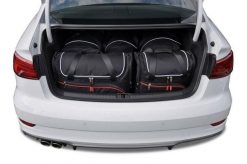 Torby Do Bagażnika Audi A3 Limousine 2013-2020 5Szt Kjust. Czarne torby podróżne KJUST, bez wzorów, z kauczuku. Za 1,398.00 zł.