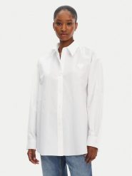 HUGO Koszula Elisana 50542985 Biały Relaxed Fit. Białe koszule damskie Hugo, bez wzorów, z bawełny, bez kołnierzyka, bez ramiączek. Za 339.99 zł.