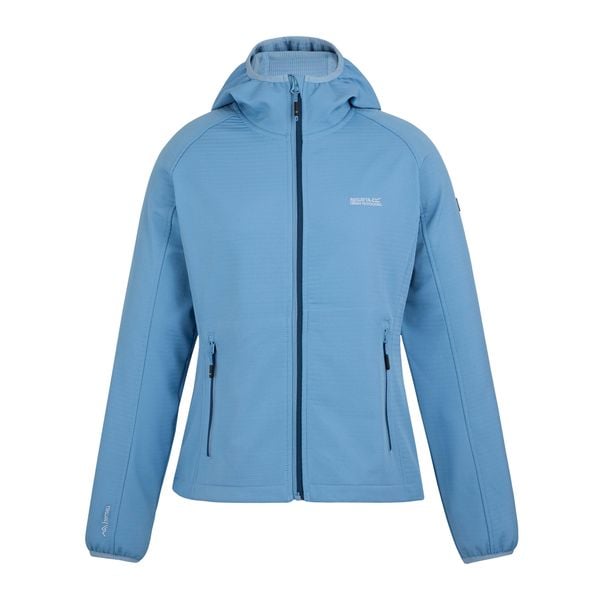 Kurtka Softshellowa Damska. Szare kurtki damskie Regatta, l, bez wzorów, z elastanu, z kapturem. Za 298.99 zł.