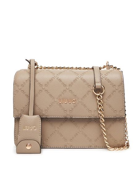 Liu Jo Torebka Ecs M Crossbody AF5055 E0538 Beżowy. Brązowe torebki wieczorowe damskie Liu Jo, bez wzorów, ze skóry, bez dodatków. Za 409.99 zł.
