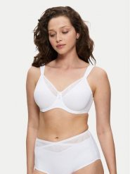 Triumph Biustonosz z fiszbiną True Shape Sensation 10186010 Biały. Białe biustonosze Triumph, bez wzorów, z syntetyku. Za 132.00 zł.