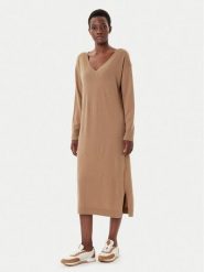 Weekend Max Mara Sukienka dzianinowa Zenith 2525326012 Beżowy Regular Fit. Brązowe sukienki damskie Weekend Max Mara, bez wzorów, z dzianiny, bez ramiączek. Za 1,549.00 zł.