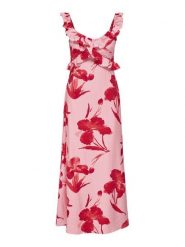 ONLY Sukienka letnia Hyaci 15372511 Różowy Regular Fit. Czerwone sukienki damskie Only, bez wzorów, z wiskozy, bez ramiączek. Za 199.99 zł.