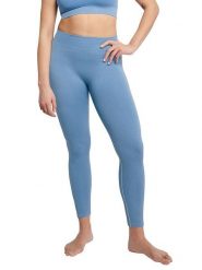 Sloggi Legginsy "Ever Infused" w kolorze błękitnym rozmiar: M. Niebieskie legginsy sportowe damskie Sloggi, m, bez wzorów, z podwyższonym stanem, outdoorowe. Za 92.21 zł.