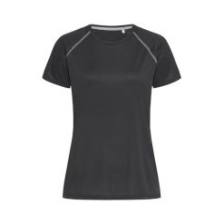 Koszulka Damska Active 140 Team Raglan. Czarne bluzki damskie Stedman, xl, bez wzorów, bez kołnierzyka, bez ramiączek. Za 61.99 zł.