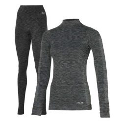 Heat Keeper zestaw termiczny Damskie Premium - koszulka + legginsy termoaktywne. Czarne komplety bielizny HEAT KEEPER, bez wzorów. W wyprzedaży za 199.99 zł.