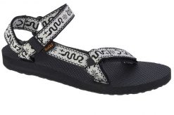 Sandały damskie, Teva W Original Universal Sandals. Czarne sandały damskie Teva, bez wzorów, z materiału, bez obcasa, bez zapięcia. Za 229.00 zł.