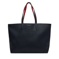 Torebka Lacoste. Niebieskie shopper bag Lacoste, bez wzorów, bez dodatków. Za 599.99 zł.