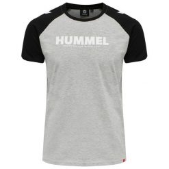 Koszulka Hummel Legacy Blocked. Szare koszulki damskie Hummel, xl, bez wzorów, bez kołnierzyka, bez ramiączek. Za 130.50 zł.