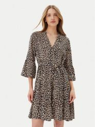 Vero Moda Sukienka codzienna Melba 10329936 Brązowy Loose Fit. Brązowe sukienki damskie Vero Moda, bez wzorów, z wiskozy, bez ramiączek. Za 99.99 zł.