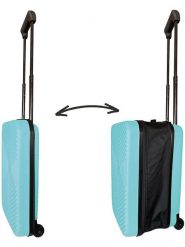 Joybos Walizka w kolorze błękitnym - 34 x 47,5 x 28 cm rozmiar: onesize. Niebieskie walizki Joybos, bez wzorów, z materiału. Za 169.99 zł.