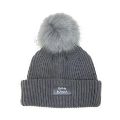 Czapka damska z pomponem Kentucky. Niebieskie czapki damskie KENTUCKY HORSEWEAR, na zimę, bez wzorów, z dzianiny. Za 219.00 zł.