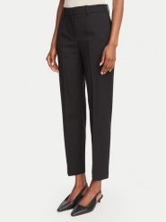 Tommy Hilfiger Chinosy Timeless WW0WW51718 Czarny Slim Fit. Czarne spodnie materiałowe damskie Tommy Hilfiger, bez wzorów, z syntetyku. Za 649.99 zł.