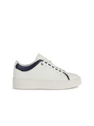 Geox Sneakersy "Skyely" w kolorze biało-granatowym rozmiar: 38. Białe obuwie sportowe damskie Geox, bez zapięcia. Za 210.81 zł.