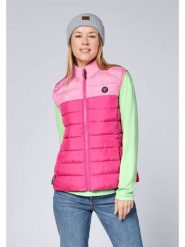 Chiemsee Kamizelka pikowana w kolorze różowym rozmiar: XL. Różowe kamizelki damskie Chiemsee, xl, bez wzorów, bez kaptura. Za 173.99 zł.