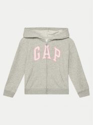 Gap Bluza 746744-00 Szary Regular Fit. Szare bluzy dziewczęce GAP, bez wzorów, z bawełny, bez ramiączek, bez kaptura. Za 129.99 zł.