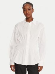 French Connection Koszula 72ZDP Biały Regular Fit. Białe koszule damskie French Connection, bez wzorów, z bawełny, bez kołnierzyka, bez ramiączek. Za 229.99 zł.
