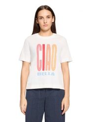 CARTOON Koszulka w kolorze białym rozmiar: 38. Białe bluzki damskie Cartoon, bez wzorów, z bawełny, bez kołnierzyka, bez ramiączek. Za 60.99 zł.