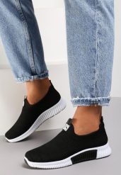 Czarne Buty Sportowe Daemnessa. Czarne obuwie sportowe casual damskie Renee, z dresówki. Za 39.99 zł.