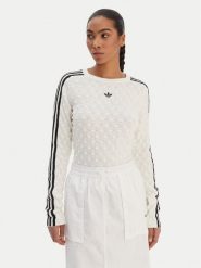 Adidas Sweter Solid Spike KS6461 Écru Slim Fit. Swetry klasyczne damskie Adidas, s, z syntetyku, bez kołnierzyka. Za 438.99 zł.