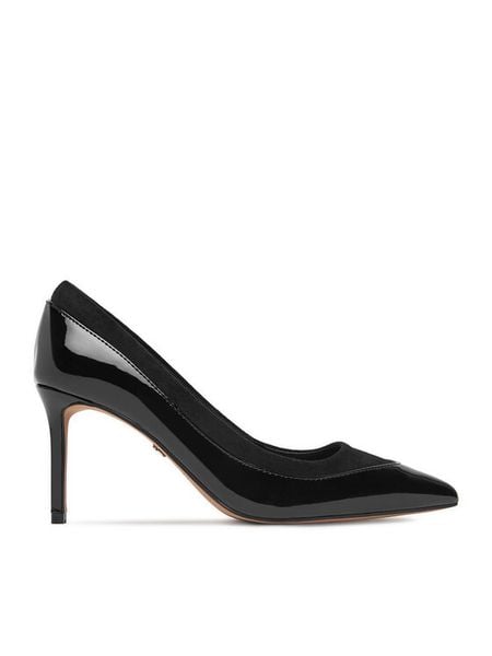 Nine West Szpilki CEO-CD26-009-1 Czarny. Czarne szpilki damskie Nine West, bez wzorów, z lakierowanej skóry, bez obcasa, na szpilce, bez zapięcia. Za 249.99 zł.