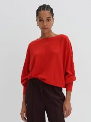 Someday Sweter w kolorze czerwonym rozmiar: 38. Czerwone swetry klasyczne damskie someday., bez kołnierzyka. Za 204.96 zł.