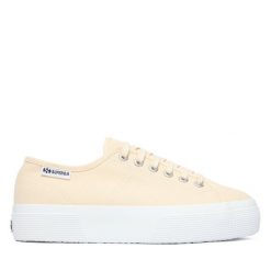 Tenisówki Superga. Brązowe trampki damskie Superga, bez wzorów, bez zapięcia. Za 299.99 zł.