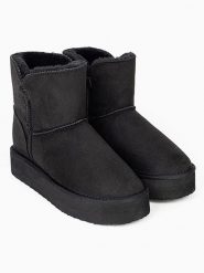 ISLAND BOOT Botki zimowe "Chloe" w kolorze czarnym rozmiar: 40. Czarne botki damskie Island Boot, na zimę, bez obcasa, bez zapięcia. Za 180.49 zł.