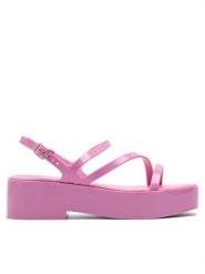 Jenny Fairy Sandały WSS20963-01 Różowy. Czerwone sandały damskie Jenny Fairy, bez wzorów, z syntetyku, bez obcasa, na płaskiej podeszwie, bez zapięcia. Za 139.99 zł.