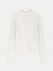 Coccodrillo Sweter ZC4172101EPG Biały Regular Fit. Białe swetry dziewczęce COCCODRILLO, bez wzorów, z wiskozy, bez kołnierzyka, bez ramiączek. Za 59.99 zł.