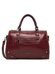 JENNY Torebka C-JNY-M-013-08 Bordowy. Czerwone kuferki damskie Jenny, bez wzorów, z materiału, bez dodatków. Za 169.99 zł.
