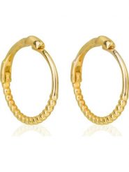 OR ÉCLAT Złote kolczyki-kreole "Tendresse" rozmiar: onesize. Żółte kolczyki damskie Or Éclat, złote. Za 434.99 zł.