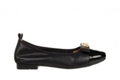 Baleriny Loretta Vitale E40304A Black 514248, Czarny, Skóra naturalna - 37. Czarne balerinki damskie Loretta Vitale, bez wzorów, ze skóry. W wyprzedaży za 179.10 zł.