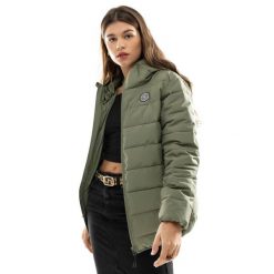 Kurtka puchowa lifestyle wodoodporna damska Sval-W. Zielone kurtki damskie SIROKO, xl, bez wzorów, z puchu, bez kaptura. Za 801.00 zł.