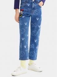 Desigual Jeansy 23WGDD07 Niebieski Regular Fit. Niebieskie jeansy dziewczęce Desigual, bez wzorów, z bawełny. Za 379.99 zł.