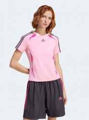Adidas Koszulka sportowa w kolorze jasnoróżowym rozmiar: XS. Różowe koszulki sportowe damskie Adidas, xs, bez wzorów, bez ramiączek, outdoorowe. Za 121.35 zł.