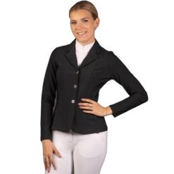 Damska kurtka konkursowa Harry's Horse Onyx. Czarne kurtki damskie HARRYS HORSE, m, bez wzorów, z elastanu, bez kaptura. Za 570.00 zł.