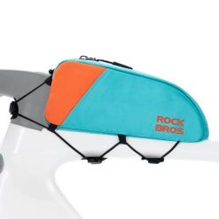 Torba rowerowa na ramę płetwa Rockbros Urban Rider 078. Niebieskie torebki klasyczne damskie ROCKBROS, bez dodatków. Za 79.00 zł.