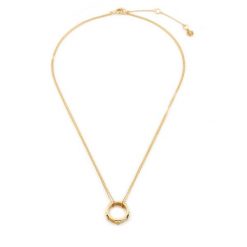 Naszyjnik Tory Burch. Żółte naszyjniki damskie Tory Burch, złote. Za 579.99 zł.