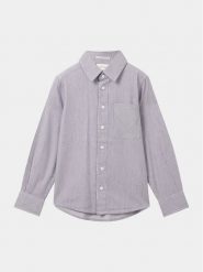 Tom Tailor Koszula 1038354 Niebieski Regular Fit. Niebieskie koszule chłopięce Tom Tailor, bez wzorów, z bawełny, bez kołnierzyka, bez ramiączek. Za 79.99 zł.