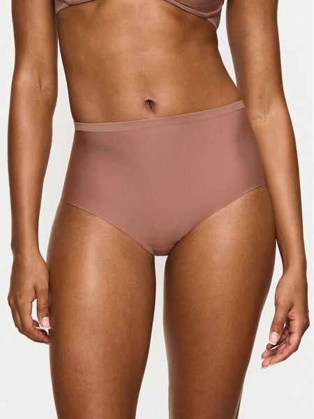 Triumph Figi klasyczne z wysokim stanem Shape Smart 10209655 Brązowy. Brązowe figi Triumph, bez wzorów, z syntetyku. Za 90.00 zł.