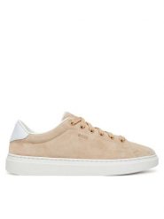 BOSS Sneakersy Kieran_Tenn_sdW 50541646 Beżowy. Brązowe obuwie sportowe damskie Boss, ze skóry, bez zapięcia. Za 499.99 zł.
