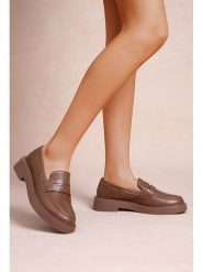 Foreverfolie Mokasyny w kolorze brązowym rozmiar: 36. Brązowe mokasyny damskie Foreverfolie, bez obcasa. Za 104.14 zł.