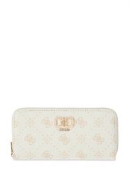 Guess Portfel Emelie Logo Slg SWGP99 28146 Kremowy. Białe portfele damskie Guess, z aplikacjami, ze skóry. Za 294.99 zł.